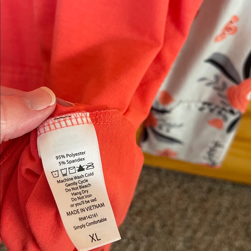 Floral Coral Womans Hoodie - Picture 5 of 5